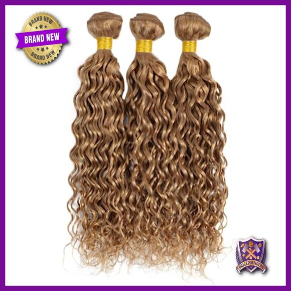 Brazilian Human Hair Extensions 22 24 26 Inch Wet Wavy Bundles Remy